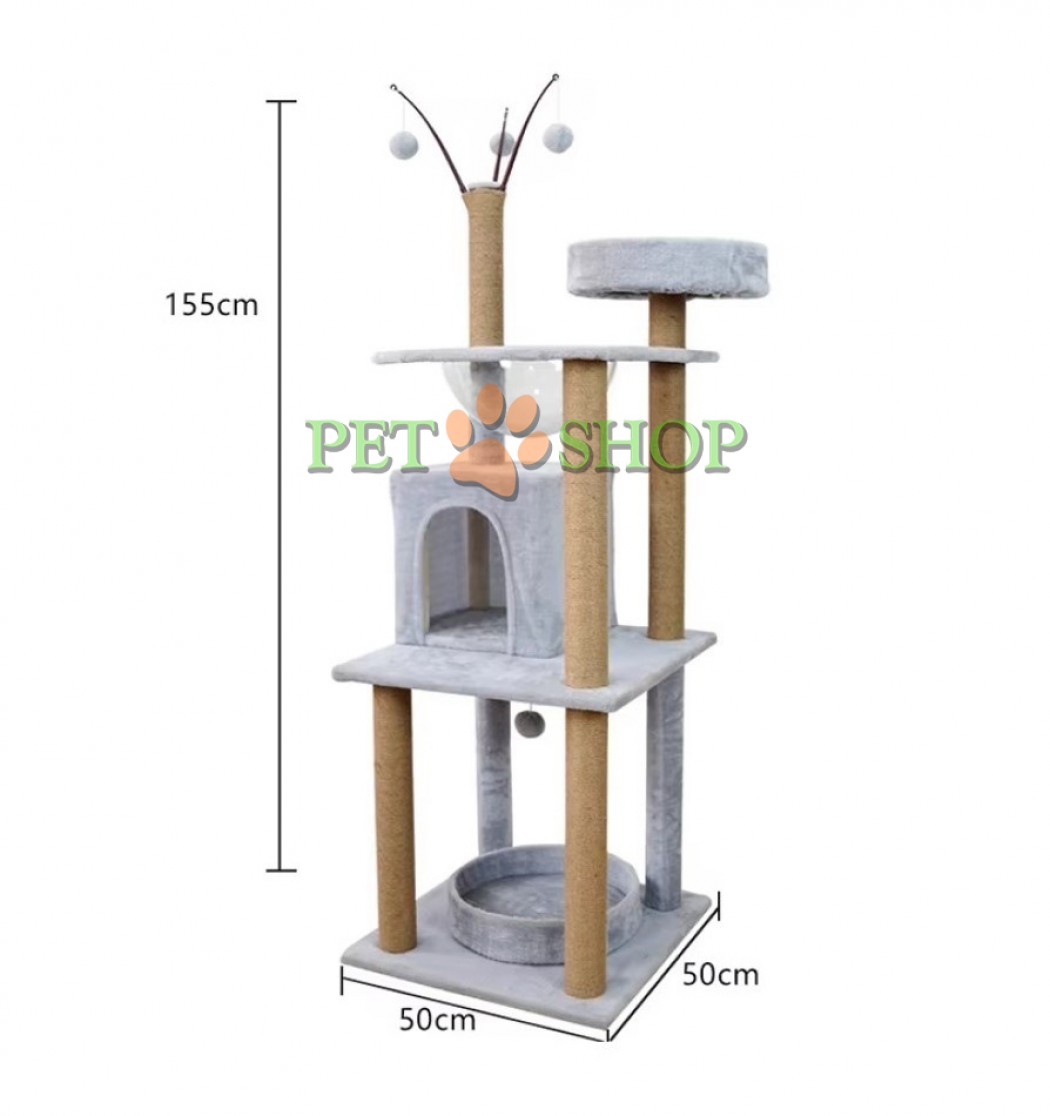<p><strong>Привлекательная и&nbsp;интересная когтеточка которая способна удолетворить натуральные потребности каждой кошки, 155*50&nbsp;см. Цвет: Серый</strong></p>