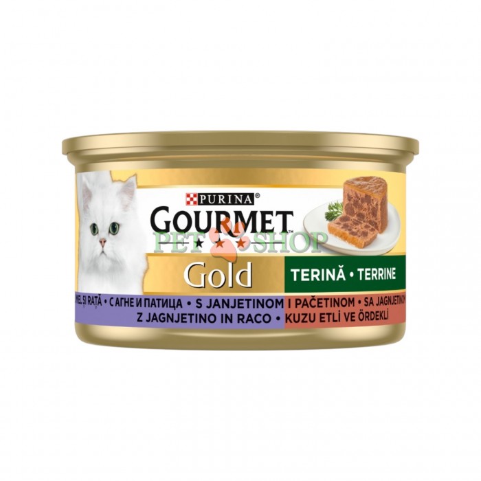 <p><strong>Gourmet Gold&nbsp;85 гр Паштет с с ягненком и уткой для кошек&nbsp;</strong></p>