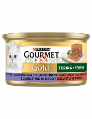<p><strong>Gourmet Gold&nbsp;85 гр Паштет с с ягненком и уткой для кошек&nbsp;</strong></p>