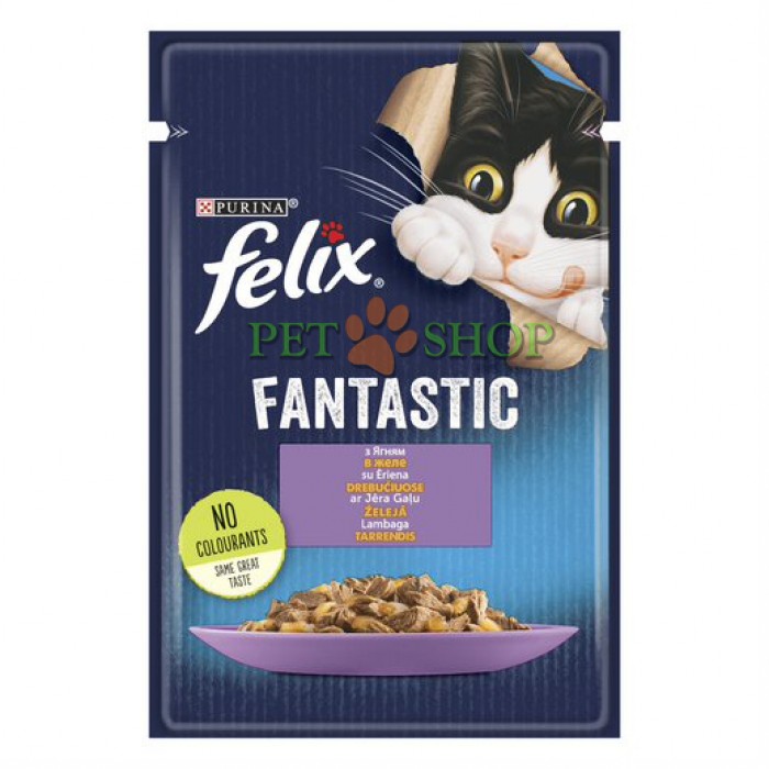 <p><strong>Консервы для кошек Purina Felix ягненок в желе, 85 гр</strong></p>