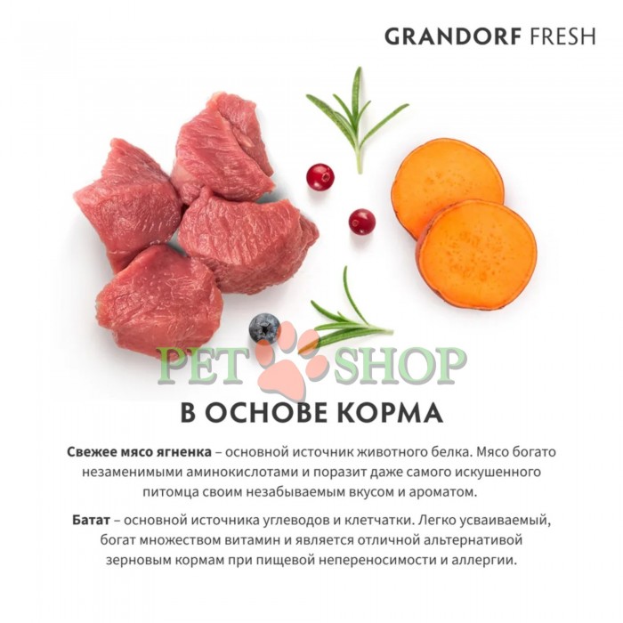 <p><strong>GRANDORF Fresh Lamb Junior Medium, Maxi - </strong>hrană fără cereale cu probiotice vii. Pentru juniori de rase medii și mari &icirc;ncep&acirc;nd cu v&acirc;rsta de 4 luni, precum și pentru cățele gestante și lactante.</p>