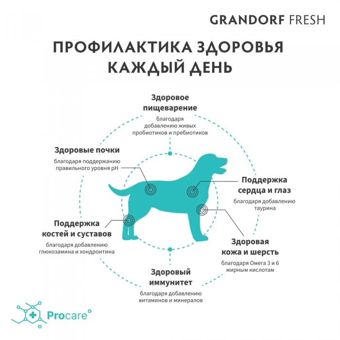 <p><strong>GRANDORF Fresh Salmon Adult Medium Maxi - </strong>hrană fără cereale cu probiotice vii.&nbsp;Pentru c&acirc;ini adulți de talie medie și mare.</p>
