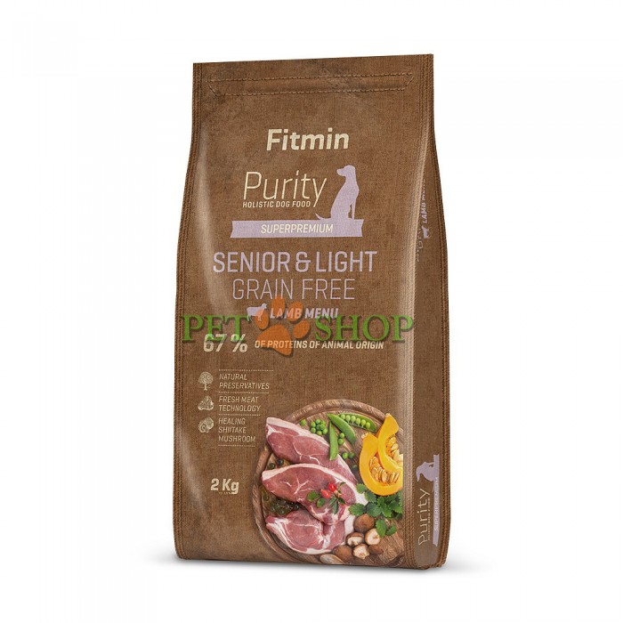 <p><strong>Fitmin dog Purity&nbsp;GF&nbsp;Senior&Light Lamb&nbsp;-&nbsp;Prezentați c&acirc;inelui dvs. o experiență culinară sub forma unui meniu de miel.</strong></p>