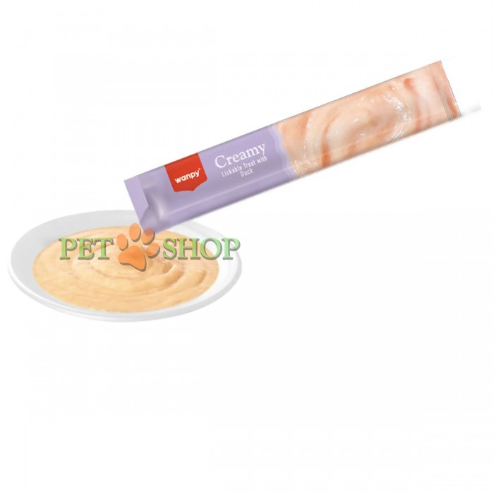 <p><strong>Creamy Snack&nbsp;pe bază de carne de rata&nbsp;pentru caini, 14 grame - 1 plic</strong></p>