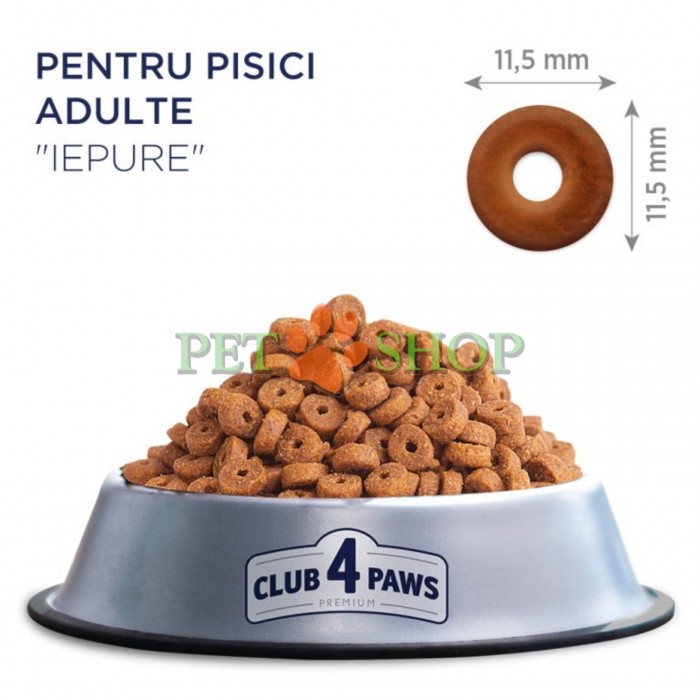 <p>CLUB 4 PAWS Premium cu iepure pentru pisici adulte</p>