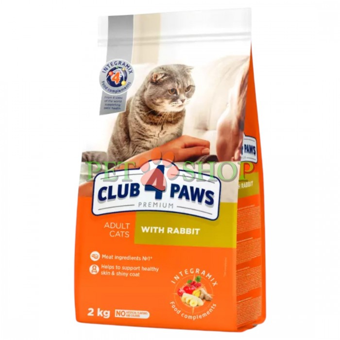 <p>CLUB 4 PAWS Premium cu iepure pentru pisici adulte</p>