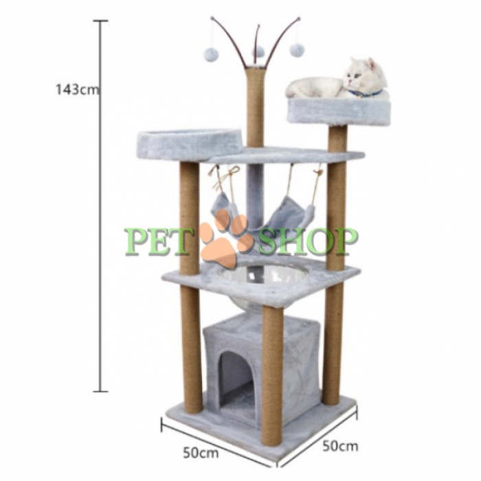 <p><strong>Привлекательная и&nbsp;интересная когтеточка которая способна удолетворить натуральные потребности каждой кошки, 143*50&nbsp;см. Цвет: Серый</strong></p>