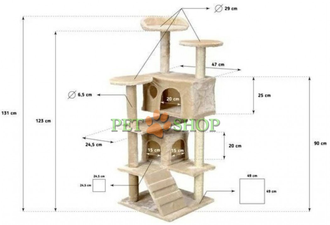 <p><strong>Un&nbsp;ansamblu de&nbsp;zg&acirc;riere atractiv și&nbsp;interesant care poate satisface nevoile naturale ale fiecărei pisici, 131*49&nbsp;cm.&nbsp;Culoare: bej, disponibil și pe gri.</strong></p>