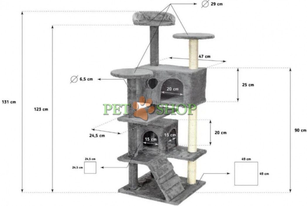 <p><strong>Un&nbsp;ansamblu de&nbsp;zg&acirc;riere atractiv și&nbsp;interesant care poate satisface nevoile naturale ale fiecărei pisici, 131*49&nbsp;cm.&nbsp;Culoare: gri, disponibil și pe bej.</strong></p>