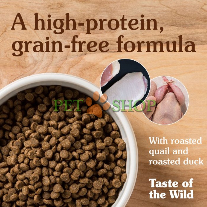 <p><strong>Полнорационная беззерновая формула с уткой и жареным перепелом для кошек всех возрастов.</strong></p>