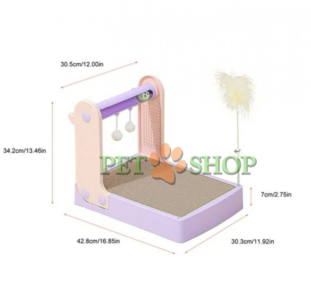 <p><strong>*подходит для всех возврастов *мультифункциональная игрушка с когтеточкой *цвета в ассортименте</strong></p>