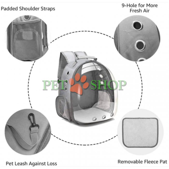 <p>Rucsac-geantă de transport &bdquo;Panorama&rdquo; pentru pisici și c&acirc;ini, extensibil.&nbsp;<strong>Culoarea se confirmă cu operatorul!</strong></p>