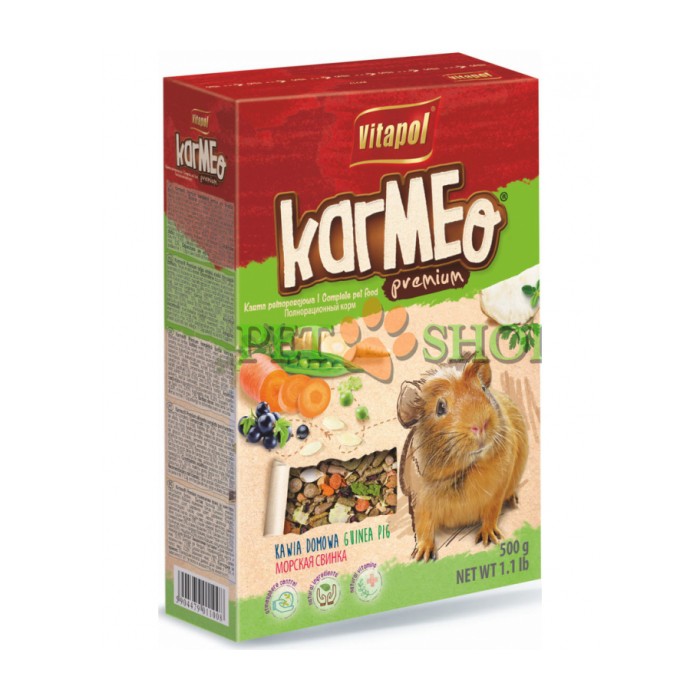 <p><strong>Vitapol Karmeo&nbsp;</strong><strong>Hrană pentru Cobai&nbsp;500&nbsp;gr</strong></p>