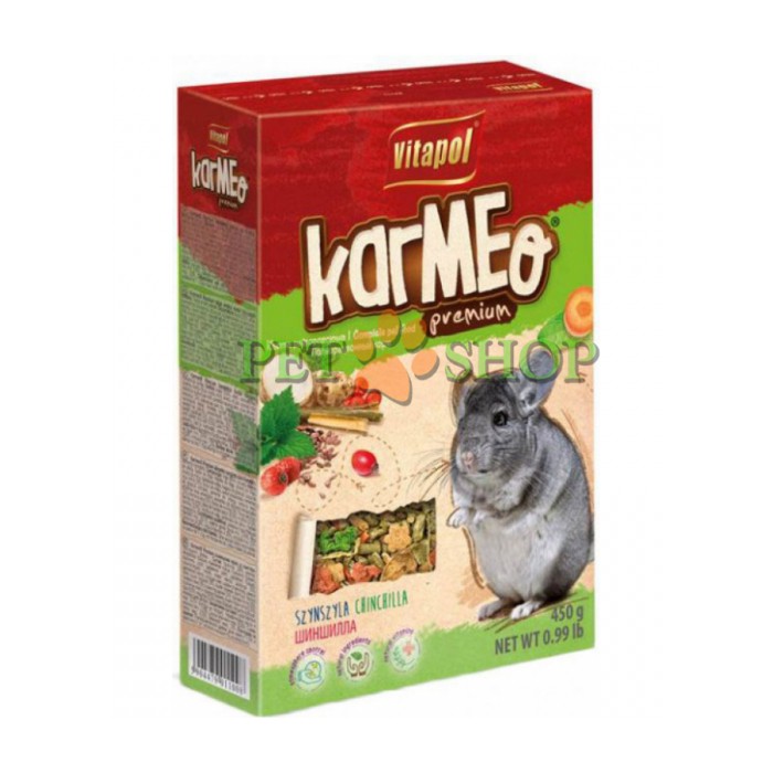 <p><strong>Vitapol Karma</strong>&nbsp;<strong>Hrană pentru Chinchilla&nbsp;450 gr</strong></p>